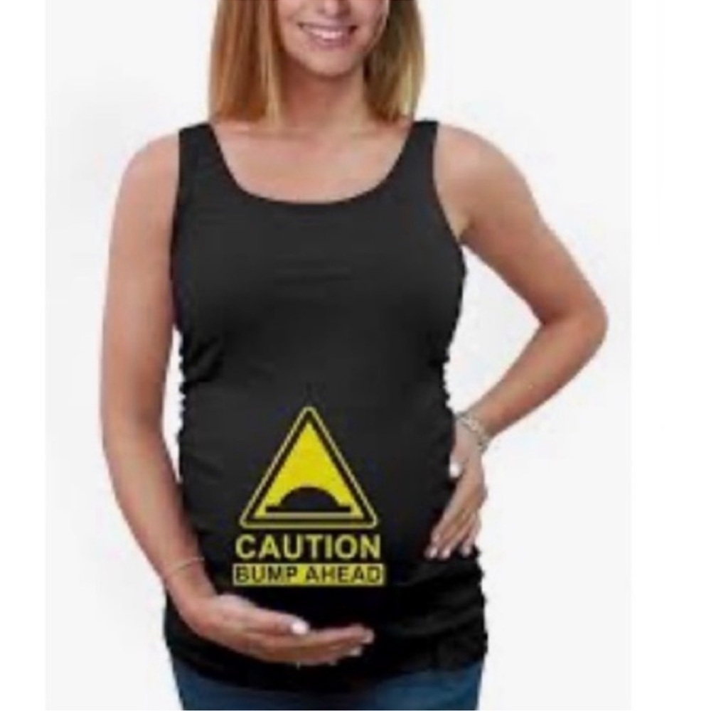 Bella + Canvas "Caution Bump Ahead" Black Tank Top